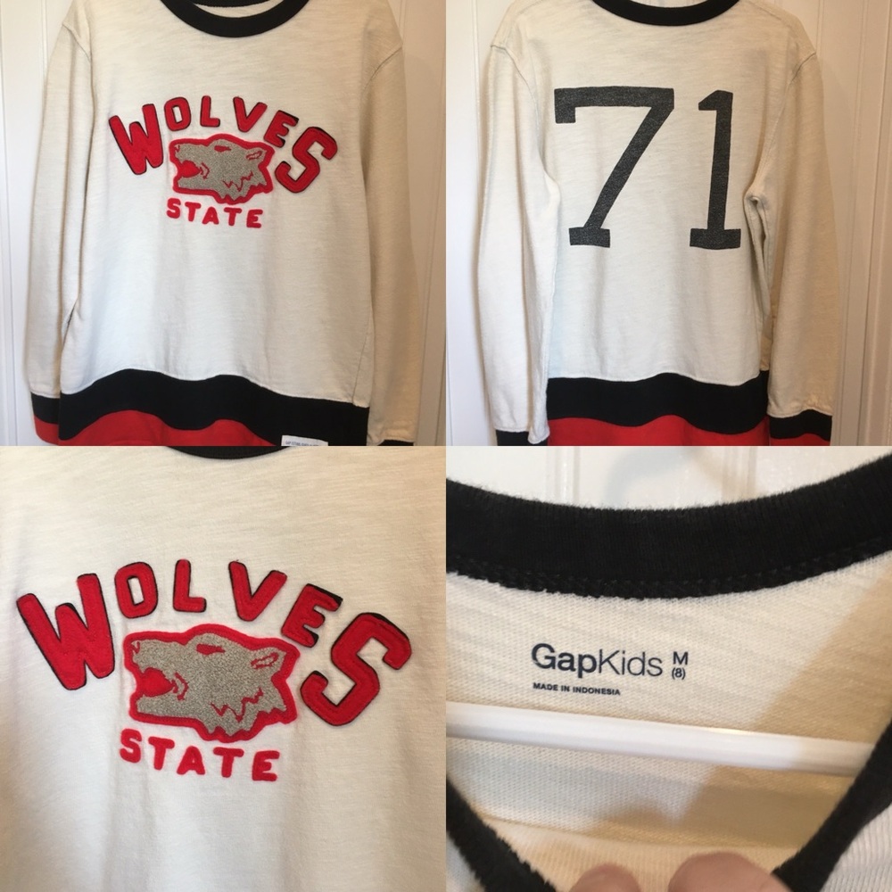 Boys GapKids brand long sleeve shirt in excellent condition, size medium (8)